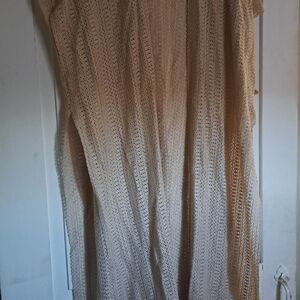 Steve Madden Beige Women's Knit Poncho